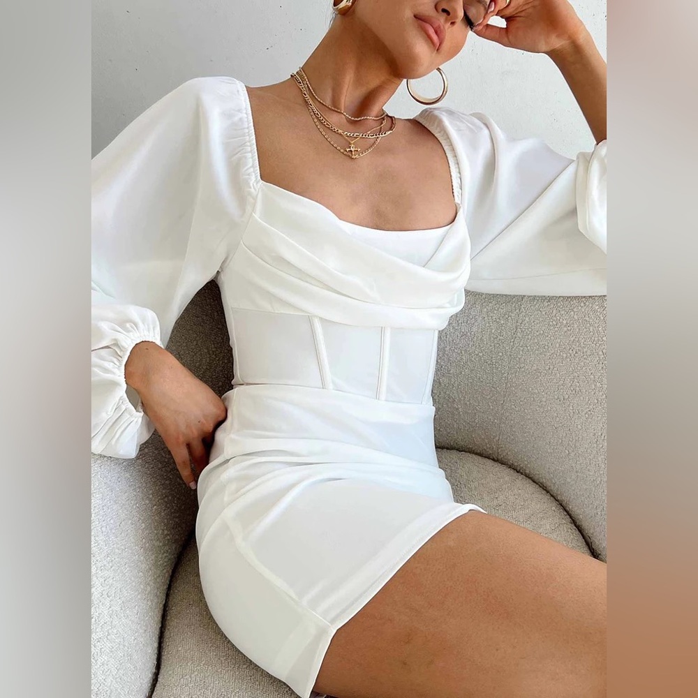 Princess Polly Lillie Mini Dress White